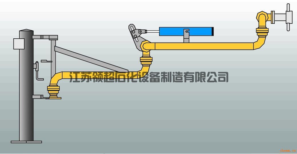 新疆轮台客户定制采购的AL2503底部装卸鹤管，已发往使用现场(1)